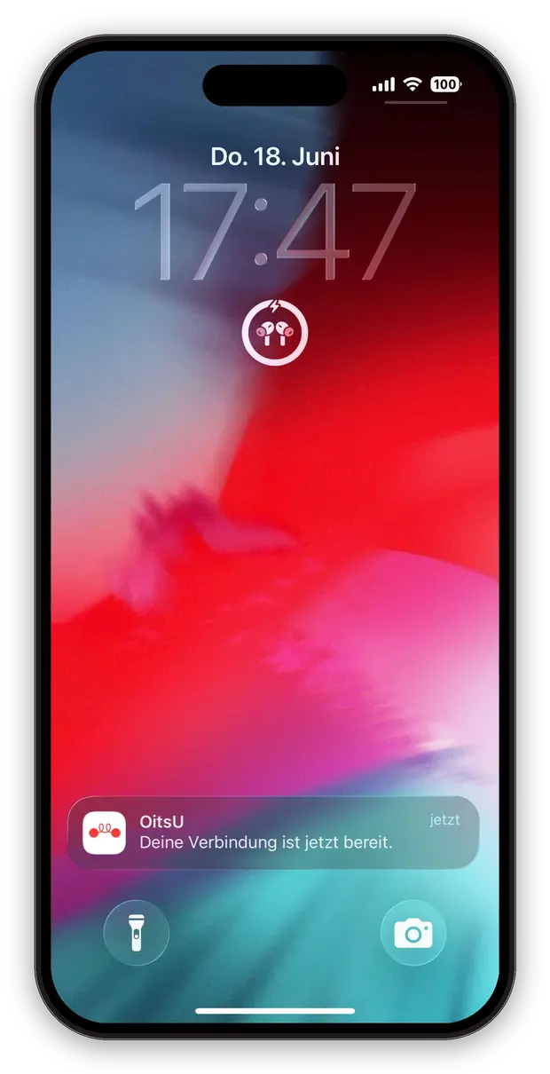 OitsU App – eingehender Anruf